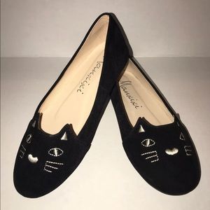 Black Cat Ballet Flats Women Sz 8